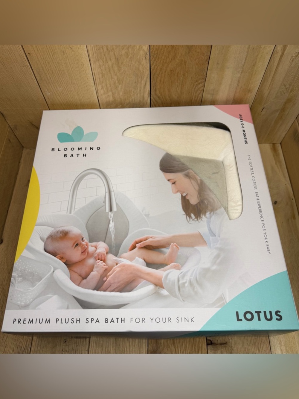 Blooming Bath Lotus 4 Petal Baby Bath For Sink Gray/Dark Gray Age 0-6 Months New